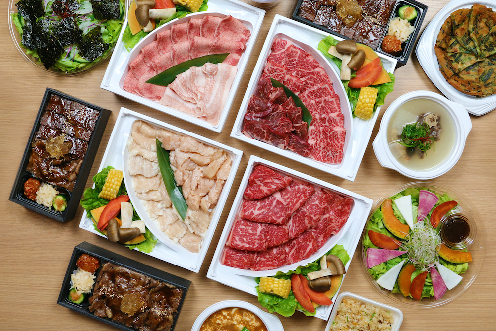 天壇テイクアウト商品 おうち焼肉セット、焼肉弁当など